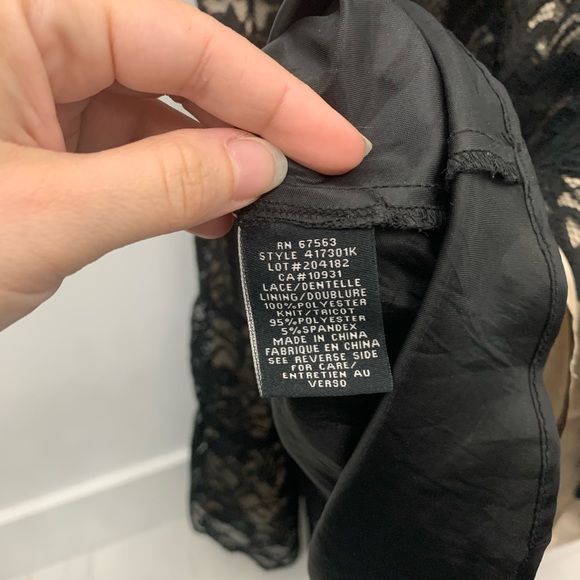 Size 10 black and ivory lace dress - Picture 4 of 6